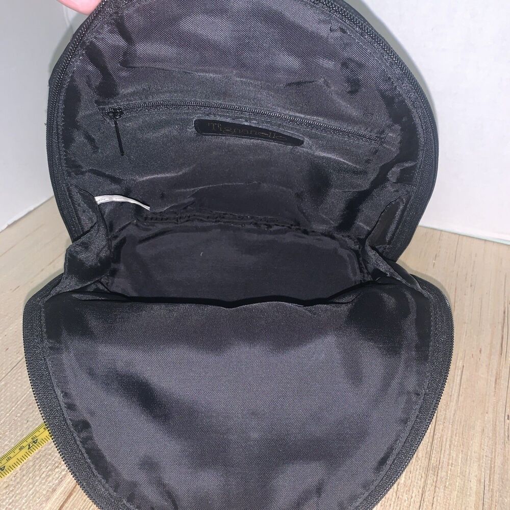 Tignanello Soft Black Vintage Leather Backpack Boho Academia Adjustable Soft Y2K - Picture 12 of 16